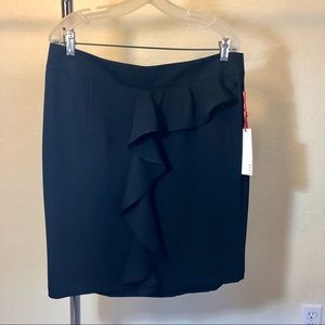 New with tags - Black skirt with flouncy detail
